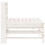 VidaXL vidaXL Garden Middle Sofas Outdoor Sectional Sofa 2 pcs White Solid Wood Pine 5