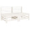 VidaXL vidaXL Garden Middle Sofas Outdoor Sectional Sofa 2 pcs White Solid Wood Pine 2