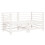 VidaXL vidaXL Garden Corner Sofas Outdoor Sectional Sofa 2 pcs White Solid Wood Pine 1