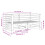 VidaXL vidaXL Garden Corner Sofas Outdoor Sectional Sofa 2 pcs White Solid Wood Pine 8