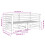 VidaXL vidaXL Garden Corner Sofas Outdoor Sectional Sofa 2 pcs Solid Wood Douglas 4