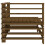 VidaXL vidaXL Garden Corner Sofa Outdoor Sofas 2 pcs Honey Brown Solid Wood Pine 5