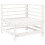 VidaXL vidaXL Garden Corner Sofa Outdoor Sectional Sofa Couch White Solid Wood Pine 1