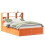 VidaXL (wax brown, 150 x 200 cm) vidaXL Bed Frame without Mattress Bed Base Solid Wood Pine 2