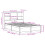 VidaXL (wax brown, 150 x 200 cm) vidaXL Bed Frame without Mattress Bed Base Solid Wood Pine 4