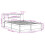 VidaXL (white, 135 x 190 cm) vidaXL Bed Frame without Mattress Bed Base Bedstead Solid Wood Pine 4