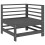 VidaXL vidaXL Garden Corner Sofas Outdoor Sectional Sofa 2 pcs Grey Solid Wood Pine 3