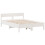 VidaXL (white, 150 x 200 cm) vidaXL Bookcase Bed without Mattress Home Bed Frame Solid Wood Pine 8
