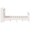 VidaXL (white, 150 x 200 cm) vidaXL Bookcase Bed without Mattress Home Bed Frame Solid Wood Pine 5
