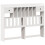 VidaXL (white, 150 x 200 cm) vidaXL Bookcase Bed without Mattress Home Bed Frame Solid Wood Pine 7