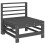 VidaXL vidaXL Garden Middle Sofas Outdoor Sectional Sofa 2 pcs Grey Solid Wood Pine 3