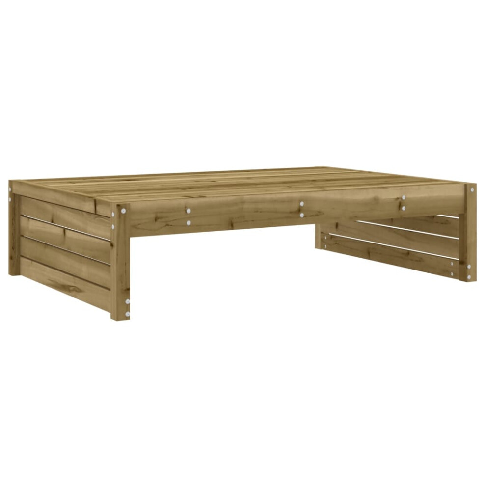 Vidaxl Garden Footstool Ottoman Footrest Outdoor Stool Impregnated Wood Pine