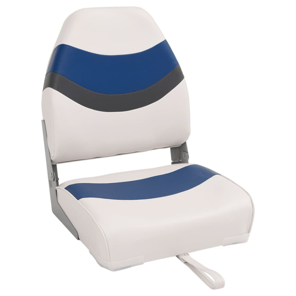 Vidaxl Boat Seat With High Back Foldable Canoe Seat Adjustable Kayak Seat