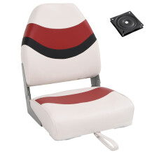 vidaXL Foldable Boat Seat Set 2 Piece High Backrest Sailing Fishing Canoe Seat