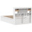 VidaXL (white, 135 x 190 cm) vidaXL Bed Frame without Mattress Solid Wood Pine 7