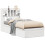 VidaXL (white, 90 x 190 cm) vidaXL Bed Frame without Mattress Solid Wood Pine 2
