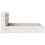 VidaXL (white, 140 x 190 cm) vidaXL Bed Frame without Mattress Solid Wood Pine 6
