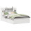 VidaXL (white, 140 x 190 cm) vidaXL Bed Frame without Mattress Solid Wood Pine 2