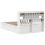 VidaXL (white, 140 x 190 cm) vidaXL Bed Frame without Mattress Solid Wood Pine 7
