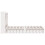 VidaXL (white, 135 x 190 cm) vidaXL Bookcase Bed without Mattress Bed Solid Wood Pine 7