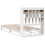 VidaXL (white, 90 x 190 cm) vidaXL Bookcase Bed without Mattress Bed Solid Wood Pine 8