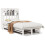VidaXL (white, 90 x 190 cm) vidaXL Bookcase Bed without Mattress Bed Solid Wood Pine 2