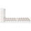 VidaXL (white, 150 x 200 cm) vidaXL Bookcase Bed without Mattress Bed Solid Wood Pine 7
