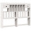 VidaXL (white, 140 x 190 cm) vidaXL Bookcase Bed without Mattress Bed Solid Wood Pine 6