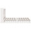 VidaXL (white, 140 x 190 cm) vidaXL Bookcase Bed without Mattress Bed Solid Wood Pine 7