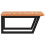 VidaXL vidaXL Basin Shelf Wall Mounted Bathroom Countertop Steel and Solid Wood Beech 5
