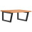 VidaXL vidaXL Basin Shelf Wall Mounted Bathroom Countertop Steel and Solid Wood Beech 2