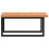 VidaXL vidaXL Basin Shelf Wall Mounted Bathroom Countertop Steel and Solid Wood Beech 5