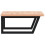 VidaXL vidaXL Basin Shelf Wall Mounted Bathroom Countertop Steel and Solid Wood Beech 5