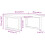 VidaXL vidaXL Basin Shelf Wall Mounted Bathroom Countertop Steel and Solid Wood Beech 11