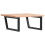 VidaXL vidaXL Basin Shelf Wall Mounted Bathroom Countertop Steel and Solid Wood Beech 6