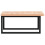VidaXL vidaXL Basin Shelf Wall Mounted Bathroom Countertop Steel and Solid Wood Beech 5