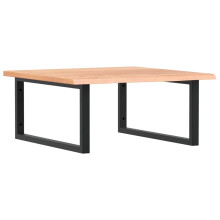 vidaXL Basin Shelf Wall Mounted Bathroom Countertop Steel and Solid Wood Oak