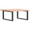 VidaXL vidaXL Basin Shelf Wall Mounted Bathroom Countertop Steel and Solid Wood Beech 6