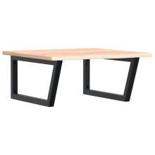 vidaXL Basin Shelf Wall Mounted Bathroom Countertop Steel and Solid Wood Oak