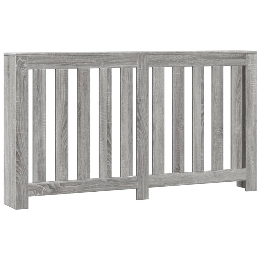 Vidaxl Radiator Cover Heater Cover Radiator Shelf Grey Sonoma Engineered Wood