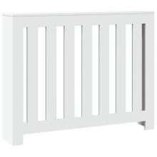 vidaXL Radiator Cover Heater Cover Slats Radiator Shelf White Engineered Wood