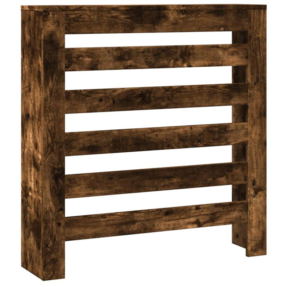 Vidaxl Radiator Cover Heater Cover Radiator Shelf Smoked Oak Engineered Wood