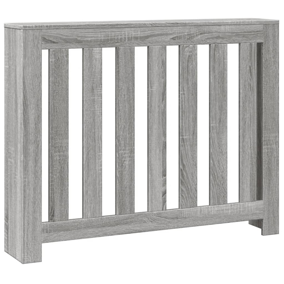 Vidaxl Radiator Cover Heater Cover Radiator Shelf Grey Sonoma Engineered Wood