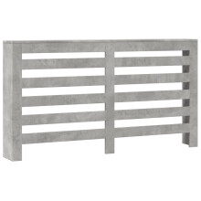 vidaXL Radiator Cover Heater Cover Slat Cabinet Concrete Grey Engineered Wood