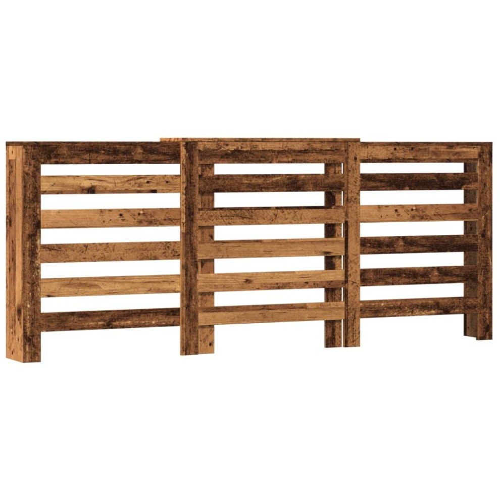 Vidaxl Radiator Cover Heater Cover Radiator Shelf Old Wood Engineered Wood