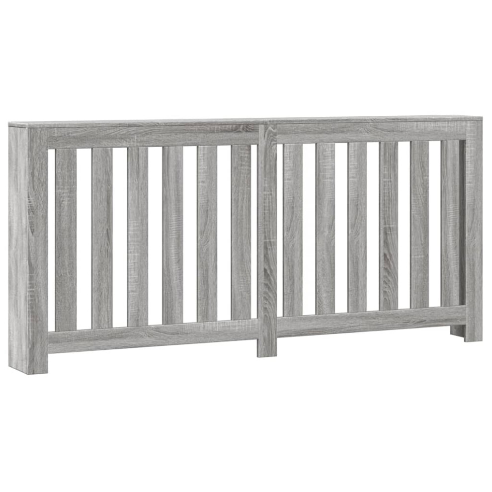 vidaXL Radiator Cover Heater Cover Radiator Shelf Grey Sonoma Engineered Wood-image-OPC-PFJZHMR-NEW