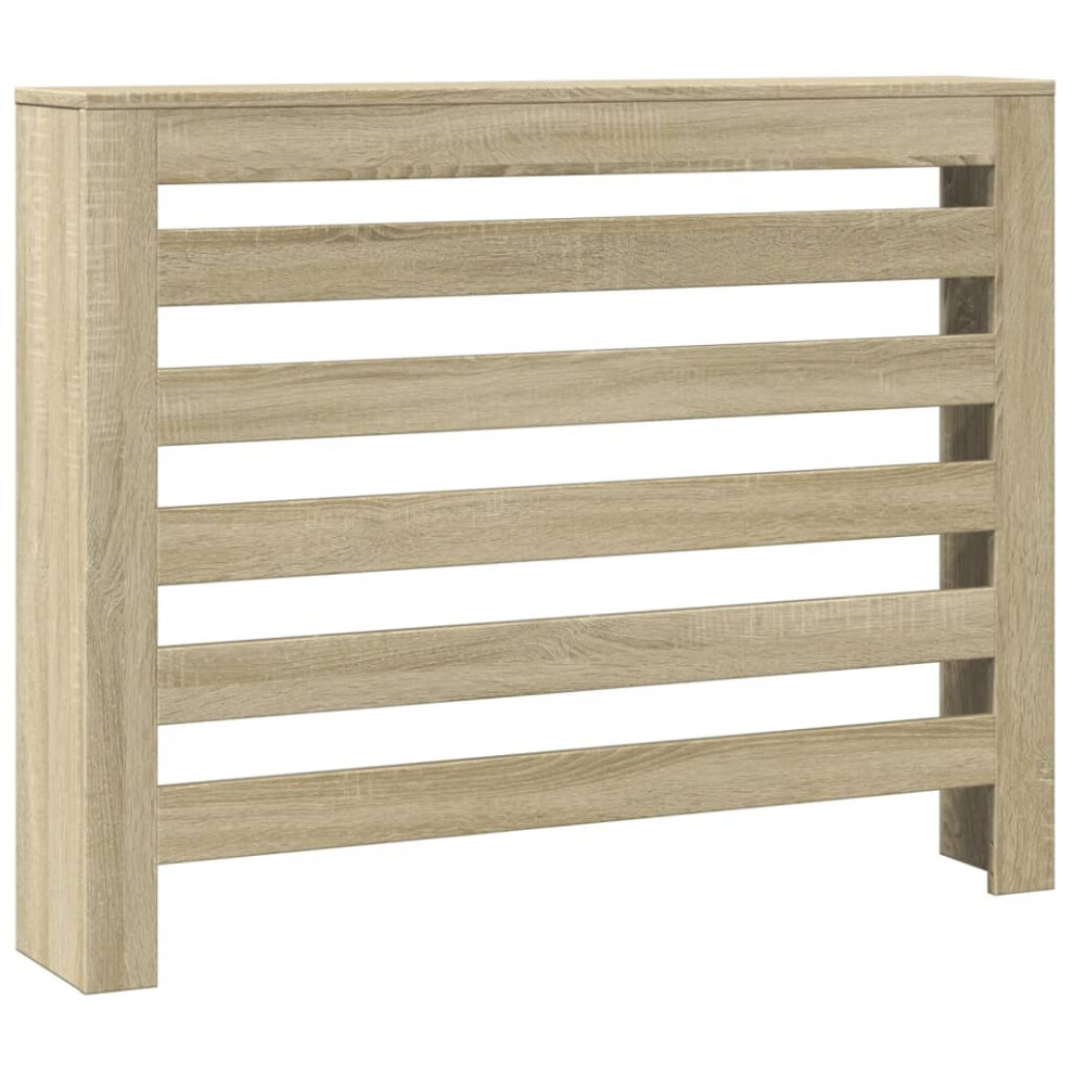 vidaXL Radiator Cover Heater Cover Radiator Shelf Sonoma Oak Engineered Wood