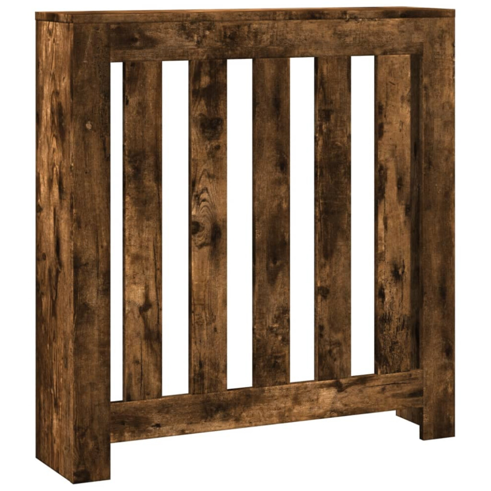 vidaXL Radiator Cover Heater Cover Radiator Shelf Smoked Oak Engineered Wood