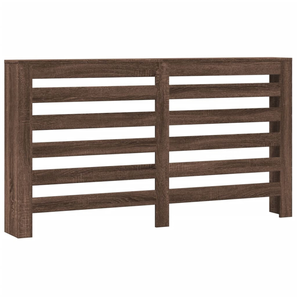 vidaXL Radiator Cover Heater Cover Radiator Shelf Brown Oak Engineered Wood