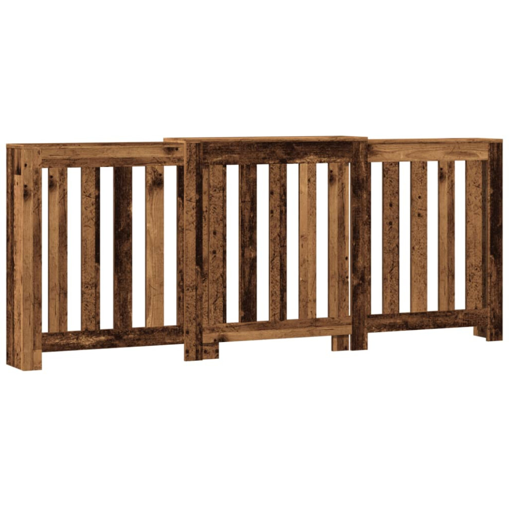 vidaXL Radiator Cover Heater Cover Radiator Shelf Old Wood Engineered Wood